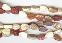 16 inch strand of 12x8mm Mookite Leaves